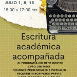 Invitacion a sesiones de escritura acompañada